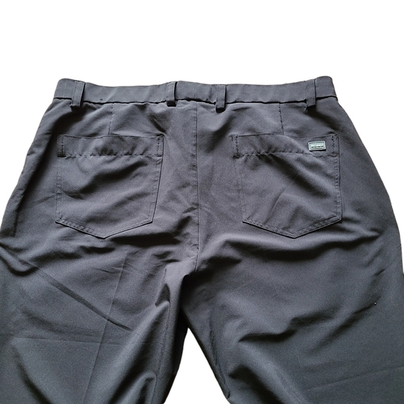 Sligo black straight leg  zip-up front mens golf sport pants - Picture 5 of 11